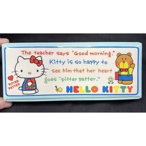 HTF Vintage Hello Kitty Vintage Pencil Box Case 1976 Rare